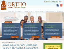Tablet Screenshot of orthoinjurywellness.com
